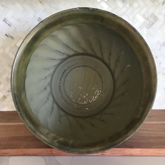 Decorative Green Distressed Metal Planter - Picture 4 of 4